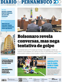 Capa do jornal Diario de Pernambuco 11/06/2025