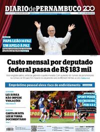 Capa Diario de Pernambuco 12/05/2025