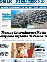 Capa do jornal Diario de Pernambuco 12/12/2025