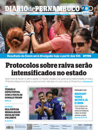 Capa do jornal Diario de Pernambuco 13/01/2025