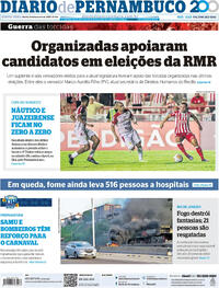 Capa do jornal Diario de Pernambuco 13/02/2025