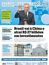 Capa Diario de Pernambuco 13/05/2025