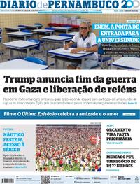 Capa do jornal Diario de Pernambuco 13/10/2025