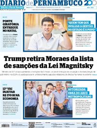 Capa do jornal Diario de Pernambuco 13/12/2025