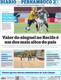 Capa do jornal Diario de Pernambuco 15/01/2025