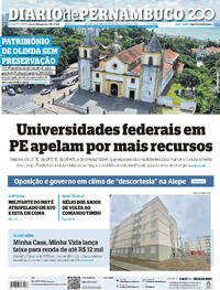 Capa do jornal Diario de Pernambuco 16/04/2025