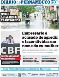 Capa Diario de Pernambuco 16/05/2025