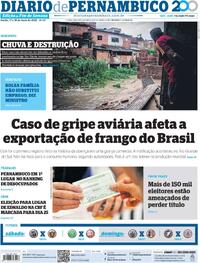 Capa do jornal Diario de Pernambuco 17/05/2025