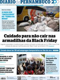 Capa do jornal Diario de Pernambuco 17/11/2025