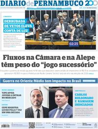 Capa do jornal Diario de Pernambuco 18/06/2025