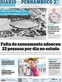 Capa do jornal Diario de Pernambuco 18/10/2025