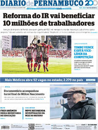 Capa do jornal Diario de Pernambuco 19/03/2025