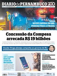 Capa do jornal Diario de Pernambuco 19/12/2025