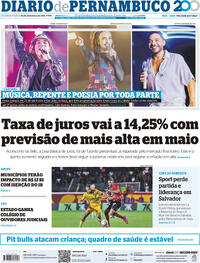 Capa do jornal Diario de Pernambuco 20/03/2025