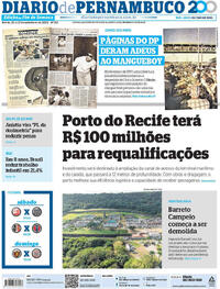 Capa do jornal Diario de Pernambuco 20/09/2025