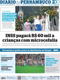 Capa do jornal Diario de Pernambuco 21/05/2025