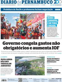 Capa do jornal Diario de Pernambuco 23/05/2025