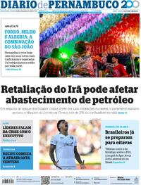 Capa do jornal Diario de Pernambuco 23/06/2025