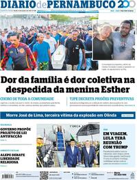 Capa do jornal Diario de Pernambuco 23/10/2025