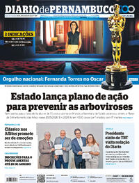 Capa do jornal Diario de Pernambuco 24/01/2025
