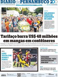 Capa do jornal Diario de Pernambuco 24/07/2025
