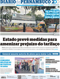Capa do jornal Diario de Pernambuco 25/07/2025