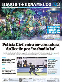 Capa do jornal Diario de Pernambuco 26/02/2025