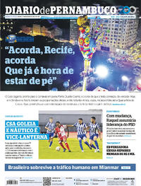 Capa do jornal Diario de Pernambuco 27/02/2025