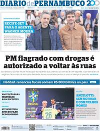 Capa do jornal Diario de Pernambuco 27/05/2025