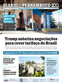 Capa do jornal Diario de Pernambuco 27/10/2025