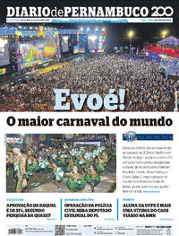 Capa do jornal Diario de Pernambuco 28/02/2025