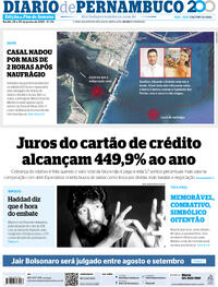 Capa do jornal Diario de Pernambuco 28/06/2025