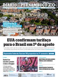 Capa do jornal Diario de Pernambuco 28/07/2025