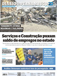 Capa do jornal Diario de Pernambuco 29/03/2025