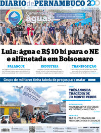 Capa do jornal Diario de Pernambuco 29/05/2025
