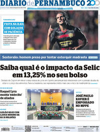 Capa do jornal Diario de Pernambuco 30/01/2025