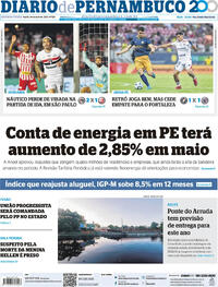 Capa do jornal Diario de Pernambuco 30/04/2025