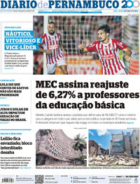 Capa do jornal Diario de Pernambuco 31/01/2025