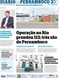 Capa do jornal Diario de Pernambuco 31/10/2025