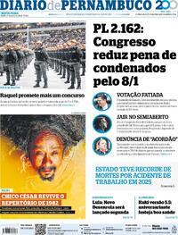 Capa do jornal Diario de Pernambuco 01/05/2026