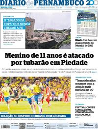 Capa Diario de Pernambuco 01/06/2026