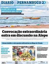 Capa do jornal Diario de Pernambuco 02/01/2026
