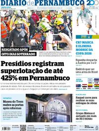 Capa Diario de Pernambuco 03/07/2026