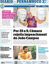 Capa do jornal Diario de Pernambuco 04/02/2026