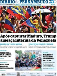 Capa do jornal Diario de Pernambuco 05/01/2026