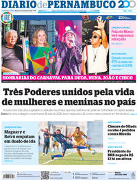 Capa do jornal Diario de Pernambuco 05/02/2026