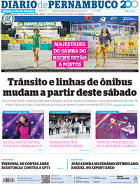 Capa do jornal Diario de Pernambuco 07/02/2026