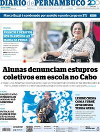 Capa Diario de Pernambuco 07/08/2026