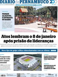 Capa do jornal Diario de Pernambuco 08/01/2026