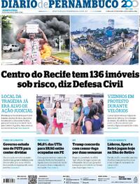 Capa do jornal Diario de Pernambuco 08/04/2026